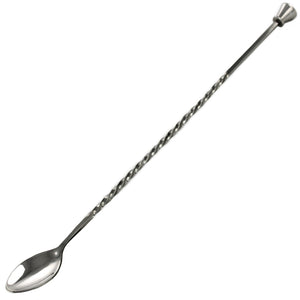 Bar Spoon with Stud Muddler - Silver